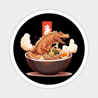 dinosaur in ramen Magnet